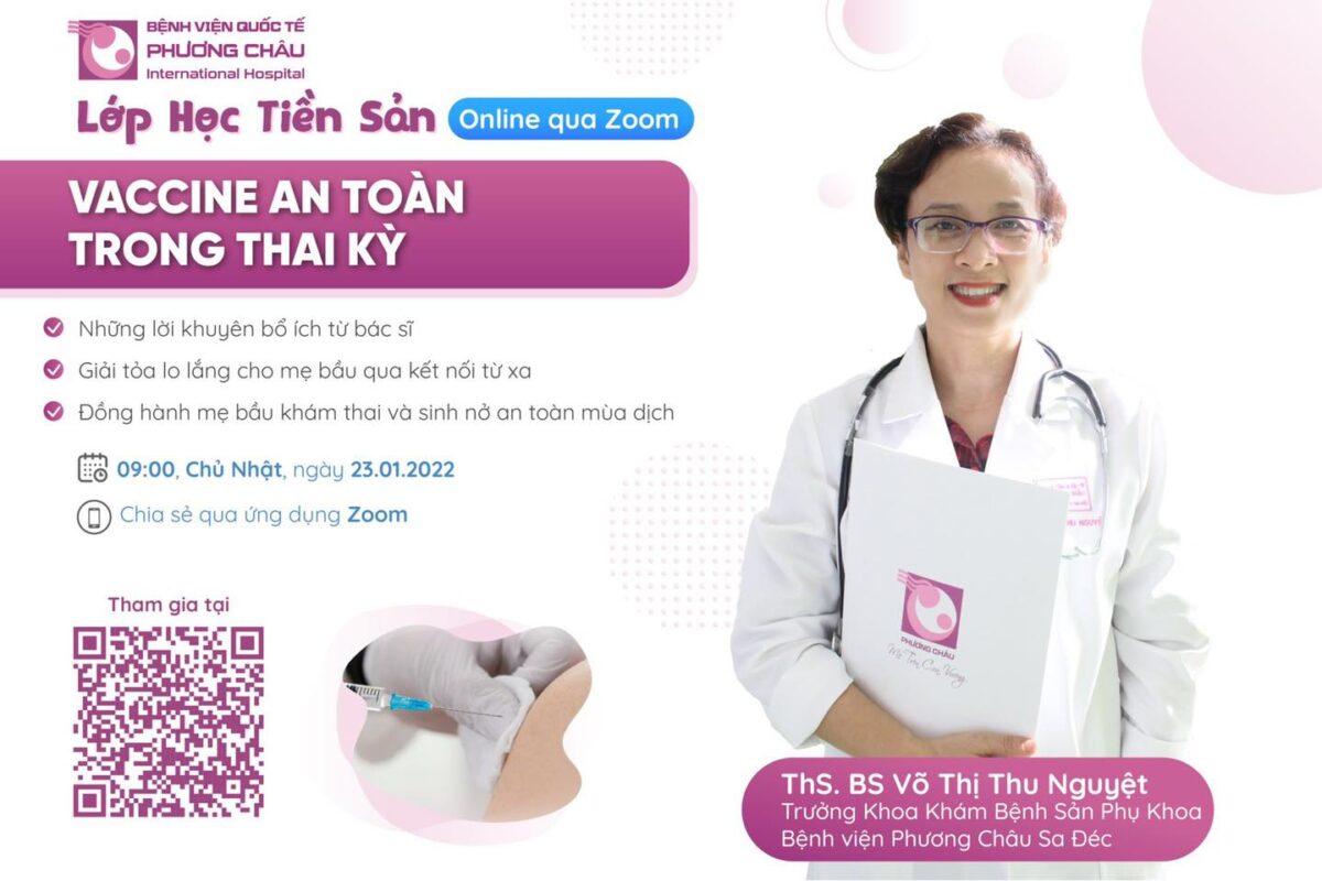 lớp học tiền sản qua zoom bác sĩ nguyệt