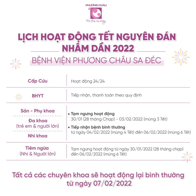 thông báo lịch hoạt động tết nguyên đán 2022