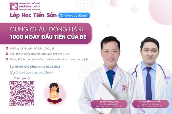 lớp học tiền sản cùng châu đồng hành 1000 ngày đầu tiên của bé