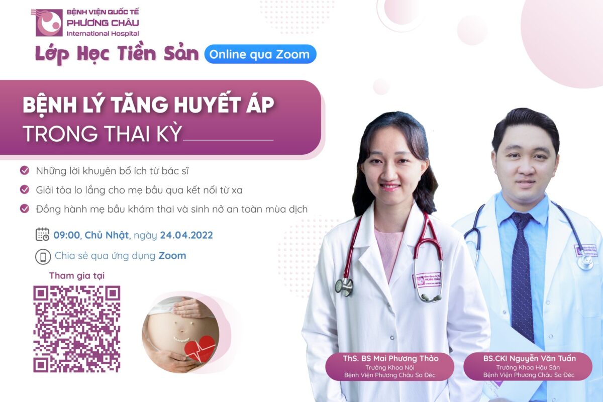 tăng huyết áp trong thai kỳ. lớp học tiền sản qua zoom