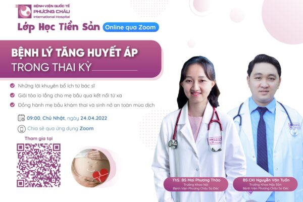 tăng huyết áp trong thai kỳ. lớp học tiền sản qua zoom